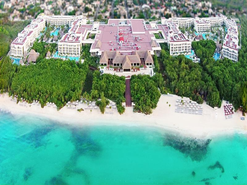 Aerial view of the Paradisus beachfront property